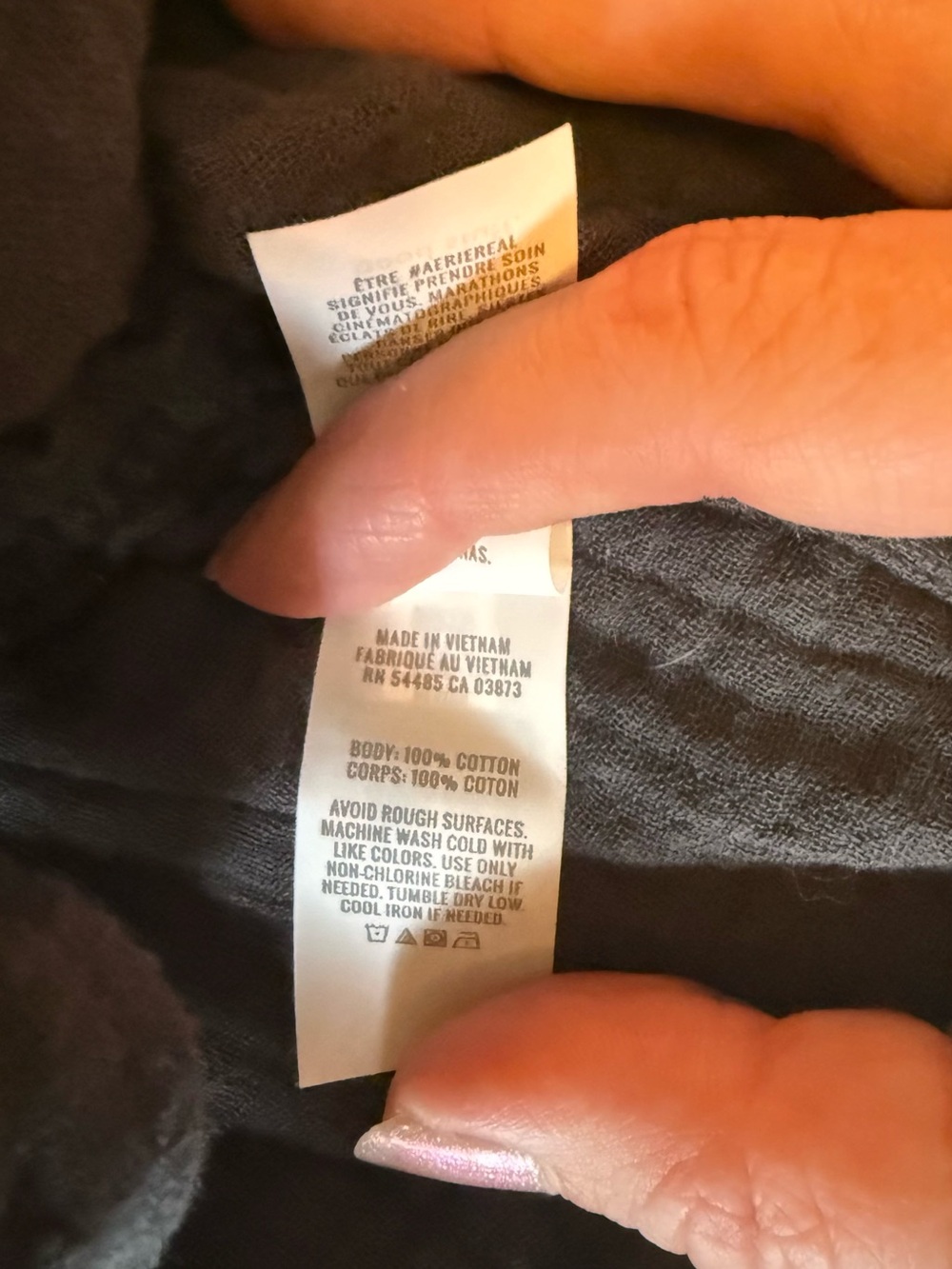 aerie Charcoal Gray Tie-Front Textured Tank - Picture 2 of 2